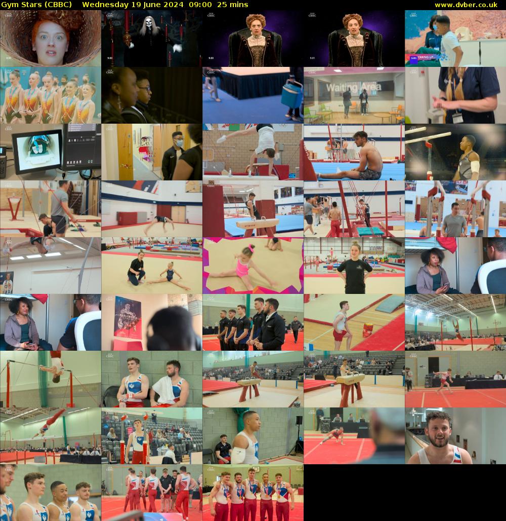 Gym Stars (CBBC) Wednesday 19 June 2024 09:00 - 09:25