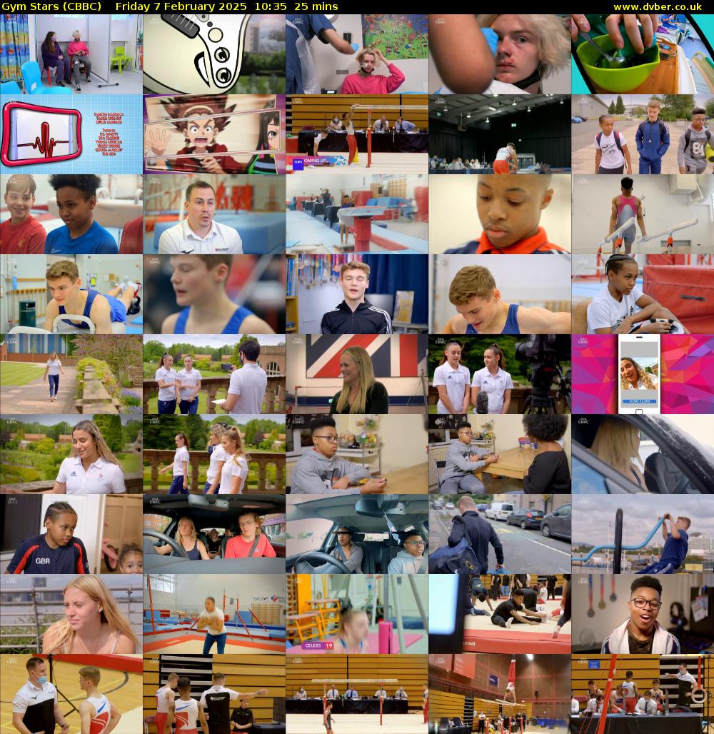 Gym Stars (CBBC) Friday 7 February 2025 10:35 - 11:00
