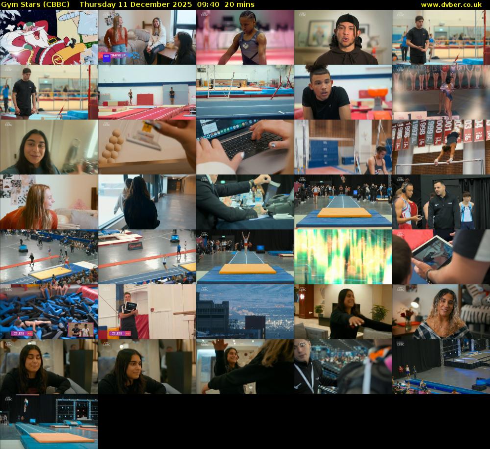 Gym Stars (CBBC) Thursday 11 December 2025 09:40 - 10:00