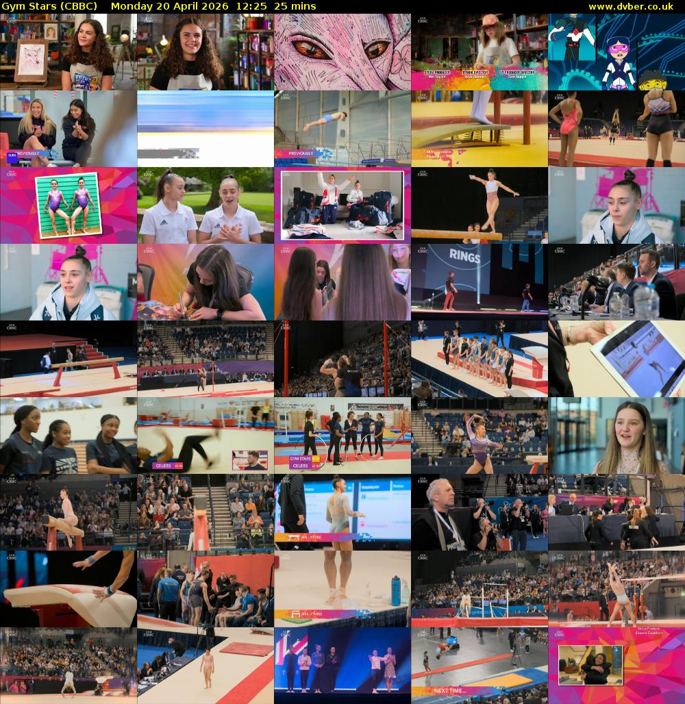 Gym Stars (CBBC) Monday 20 April 2026 12:25 - 12:50