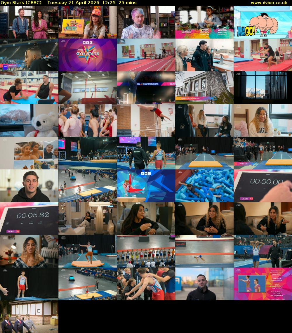 Gym Stars (CBBC) Tuesday 21 April 2026 12:25 - 12:50
