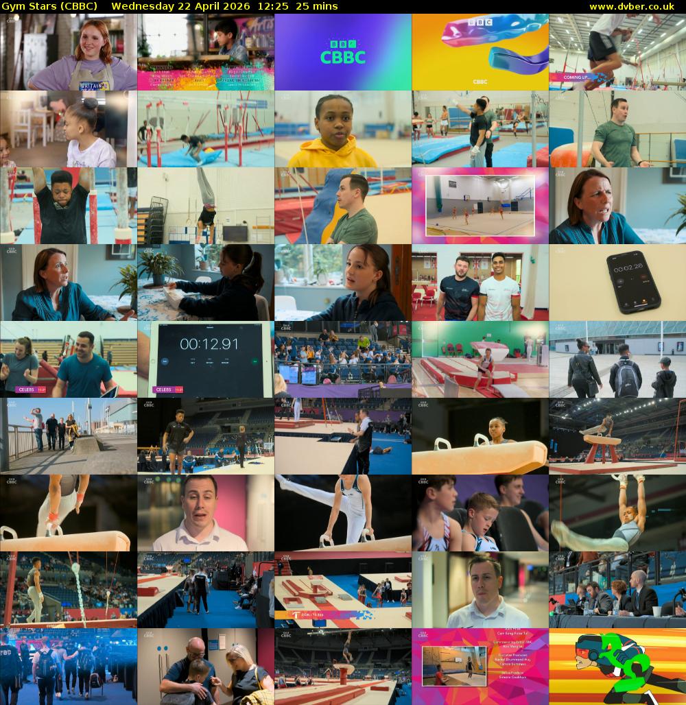 Gym Stars (CBBC) Wednesday 22 April 2026 12:25 - 12:50