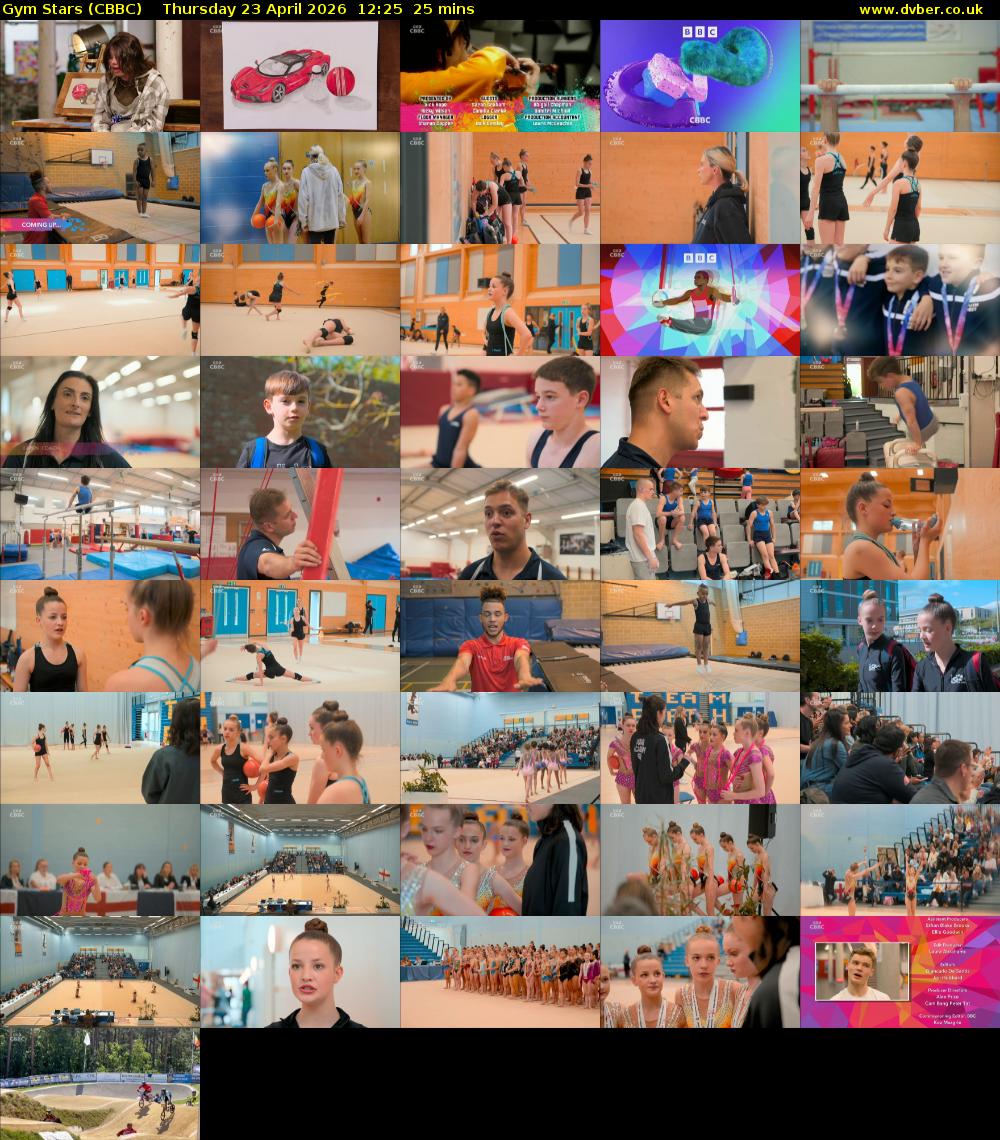 Gym Stars (CBBC) Thursday 23 April 2026 12:25 - 12:50