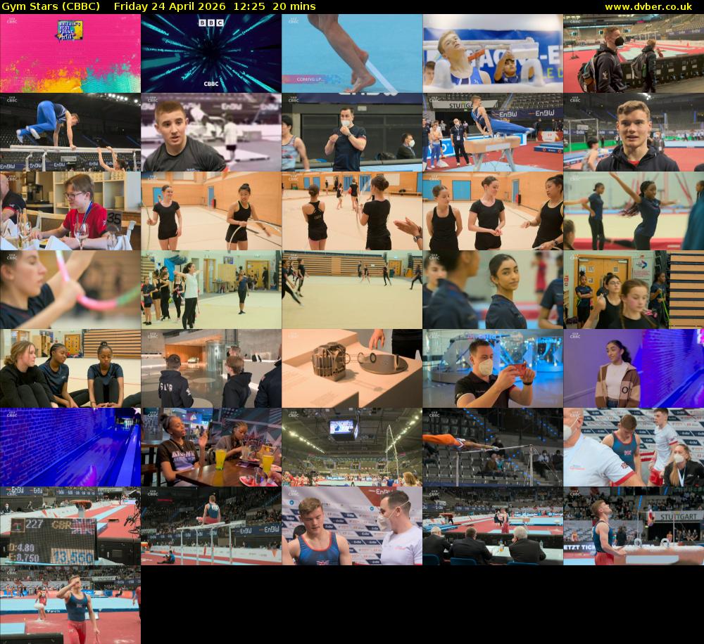 Gym Stars (CBBC) Friday 24 April 2026 12:25 - 12:45