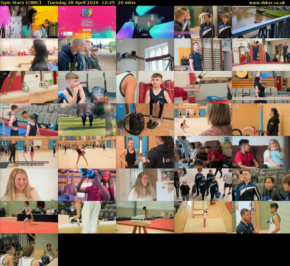 Gym Stars (CBBC) Tuesday 28 April 2026 12:25 - 12:45