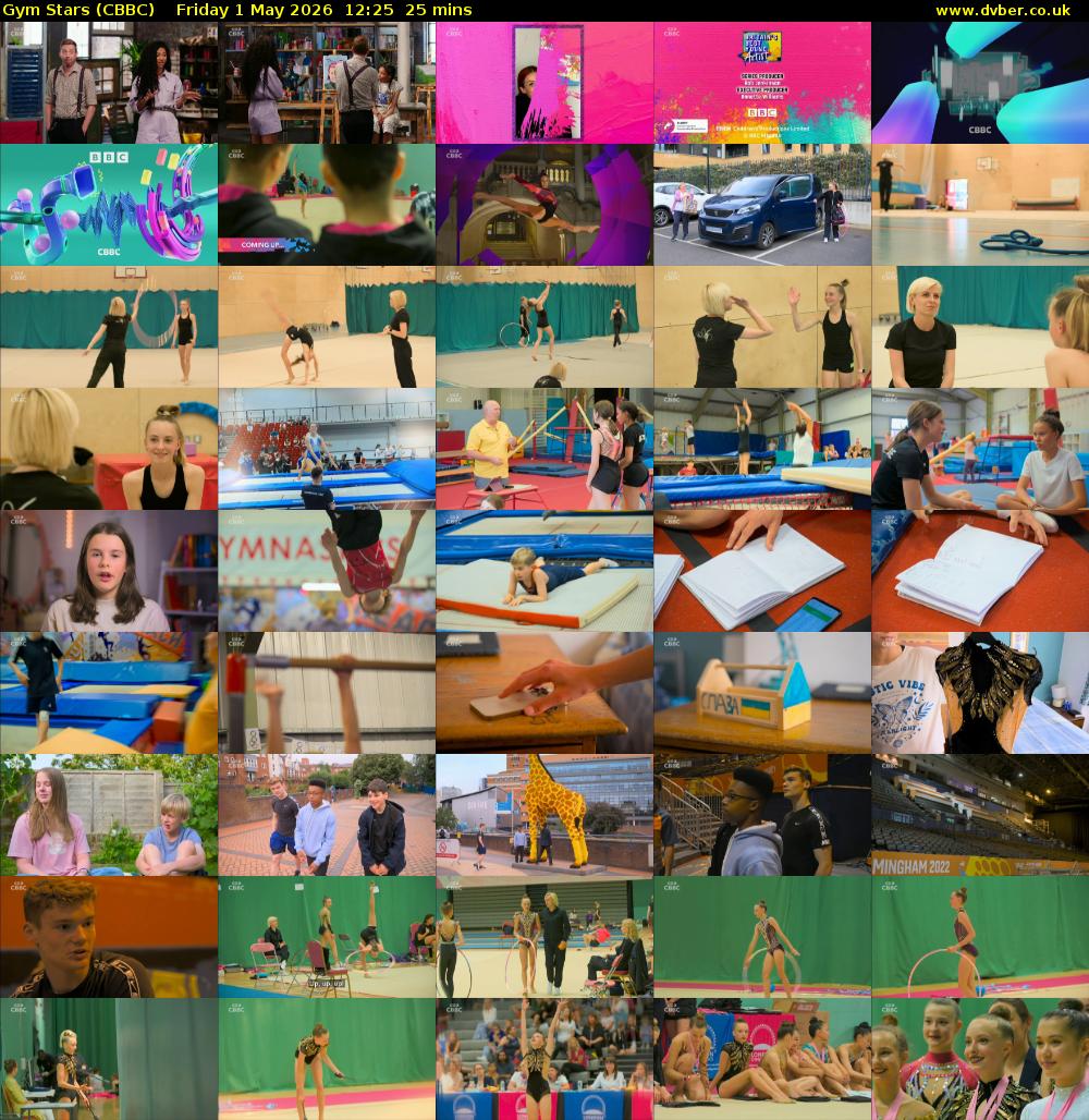 Gym Stars (CBBC) Friday 1 May 2026 12:25 - 12:50