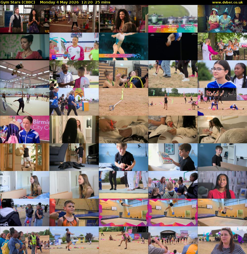 Gym Stars (CBBC) Monday 4 May 2026 12:20 - 12:45