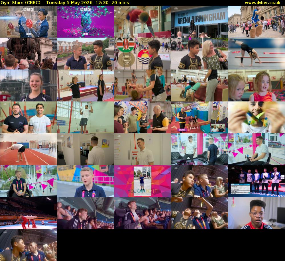 Gym Stars (CBBC) Tuesday 5 May 2026 12:30 - 12:50