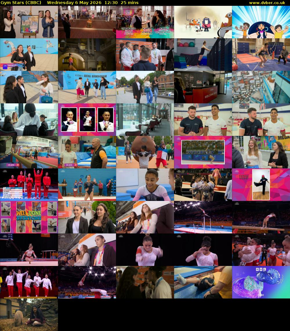 Gym Stars (CBBC) Wednesday 6 May 2026 12:30 - 12:55