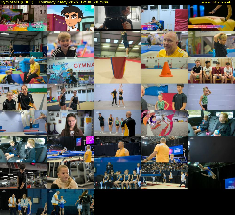 Gym Stars (CBBC) Thursday 7 May 2026 12:30 - 12:50