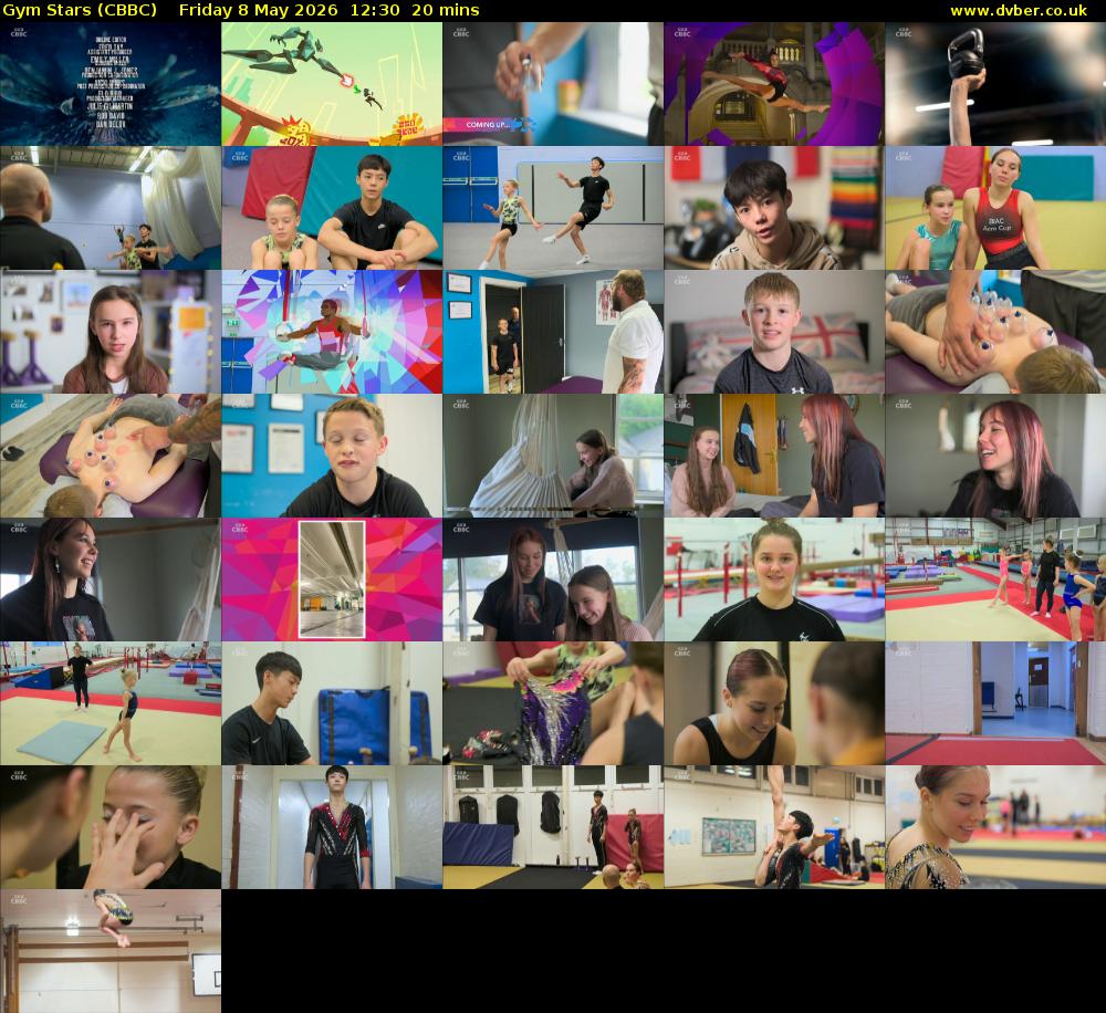 Gym Stars (CBBC) Friday 8 May 2026 12:30 - 12:50