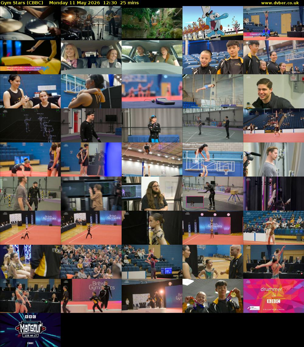Gym Stars (CBBC) Monday 11 May 2026 12:30 - 12:55
