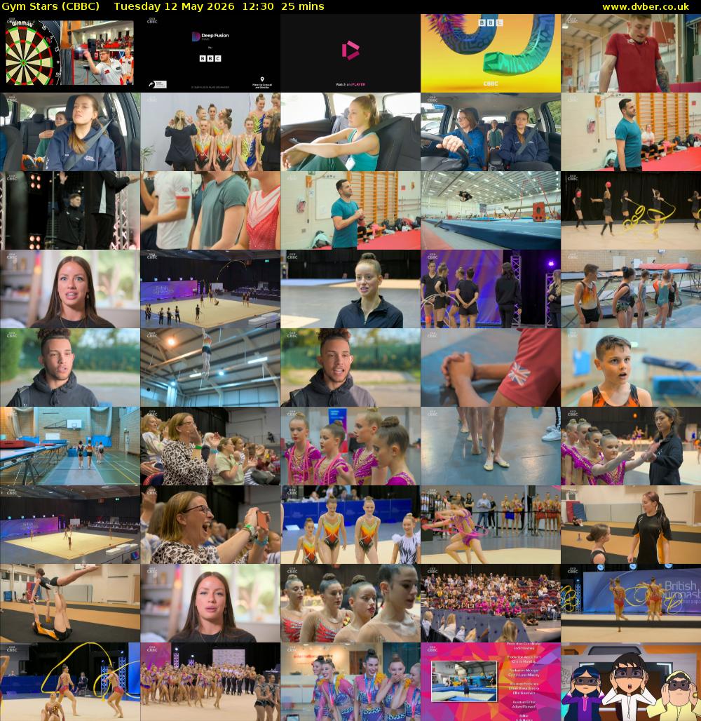 Gym Stars (CBBC) Tuesday 12 May 2026 12:30 - 12:55