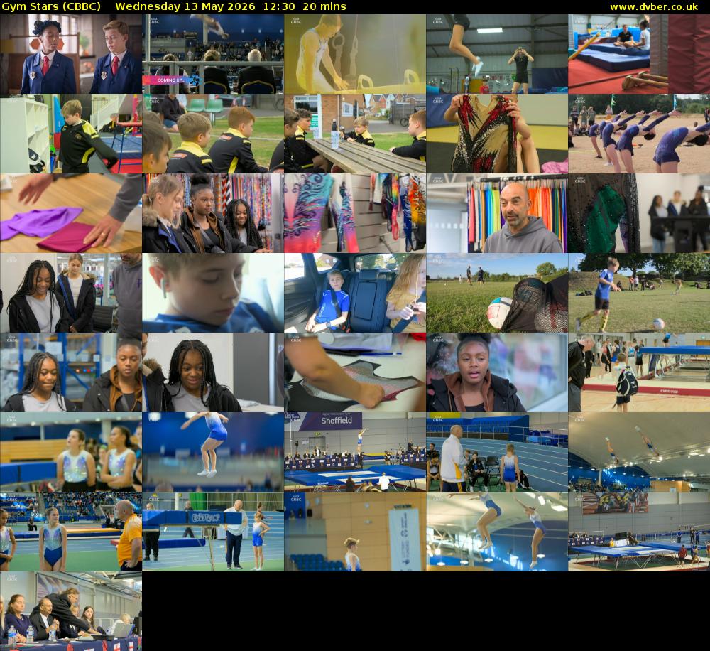 Gym Stars (CBBC) Wednesday 13 May 2026 12:30 - 12:50