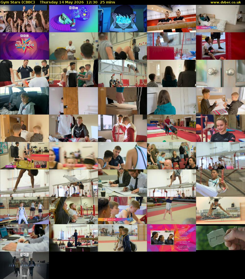 Gym Stars (CBBC) Thursday 14 May 2026 12:30 - 12:55