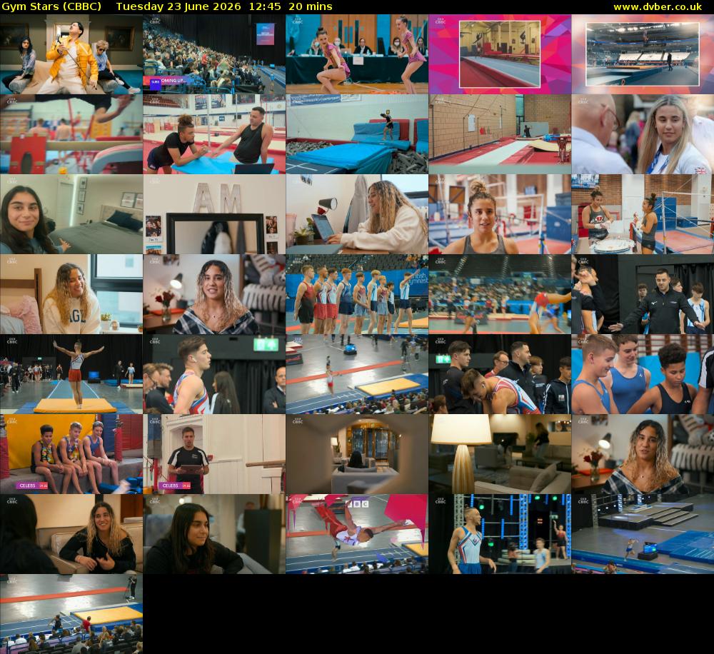 Gym Stars (CBBC) Tuesday 23 June 2026 12:45 - 13:05