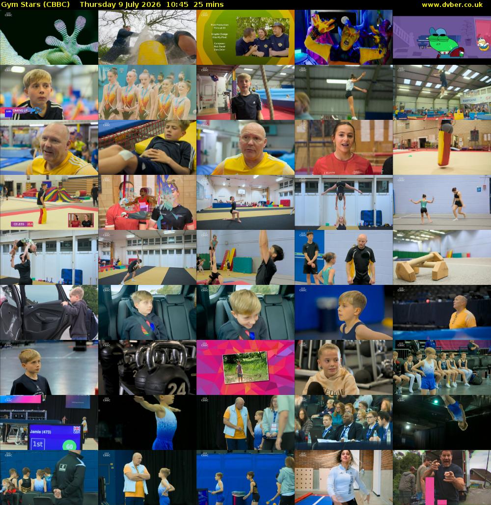Gym Stars (CBBC) Thursday 9 July 2026 10:45 - 11:10