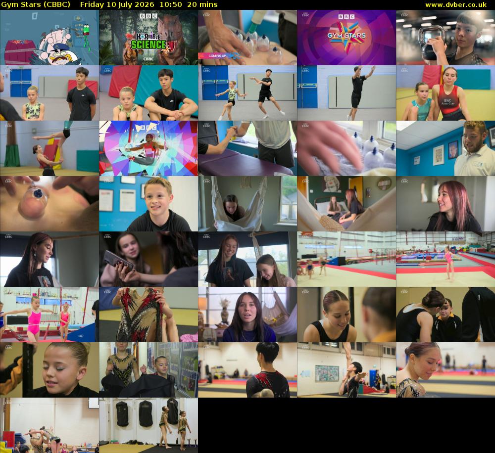 Gym Stars (CBBC) Friday 10 July 2026 10:50 - 11:10