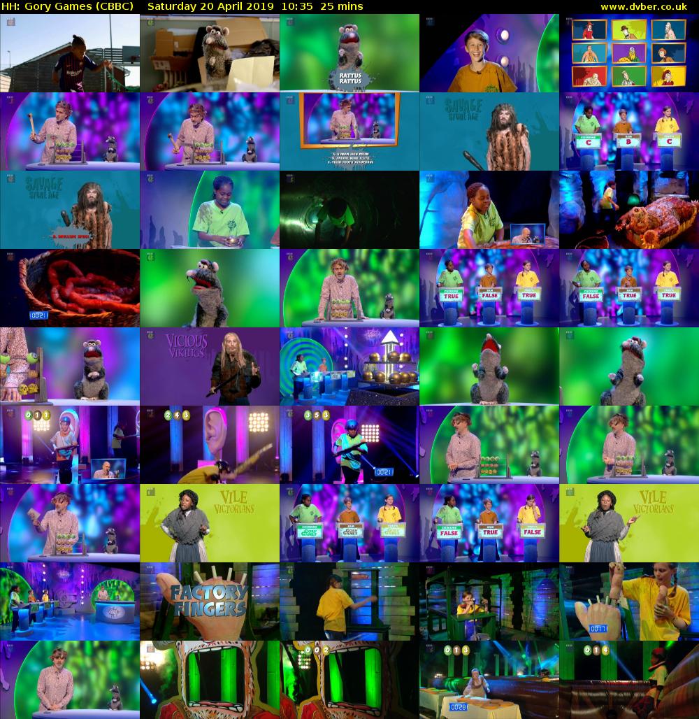 HH: Gory Games (CBBC) Saturday 20 April 2019 10:35 - 11:00