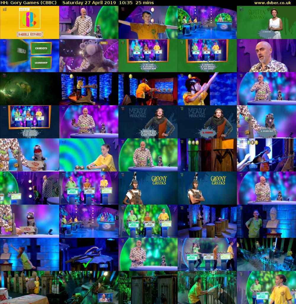 HH: Gory Games (CBBC) Saturday 27 April 2019 10:35 - 11:00