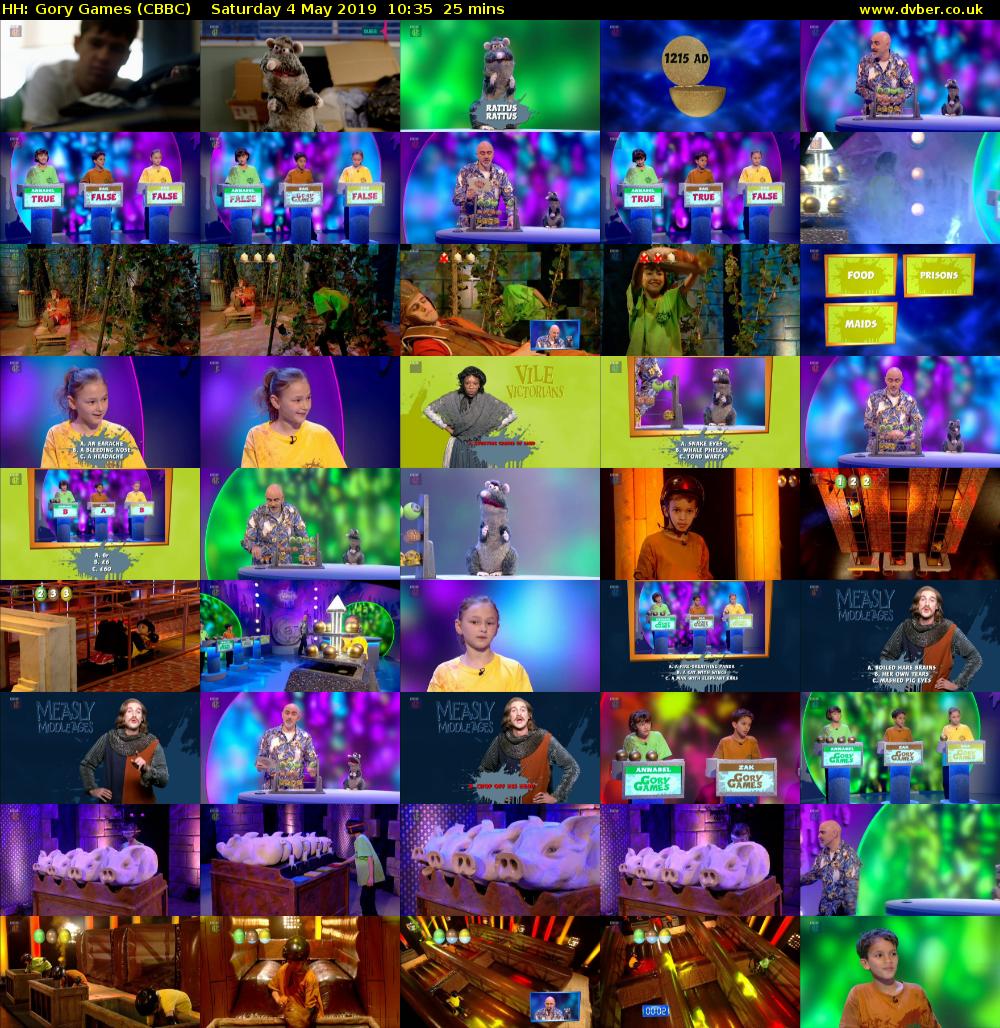 HH: Gory Games (CBBC) Saturday 4 May 2019 10:35 - 11:00
