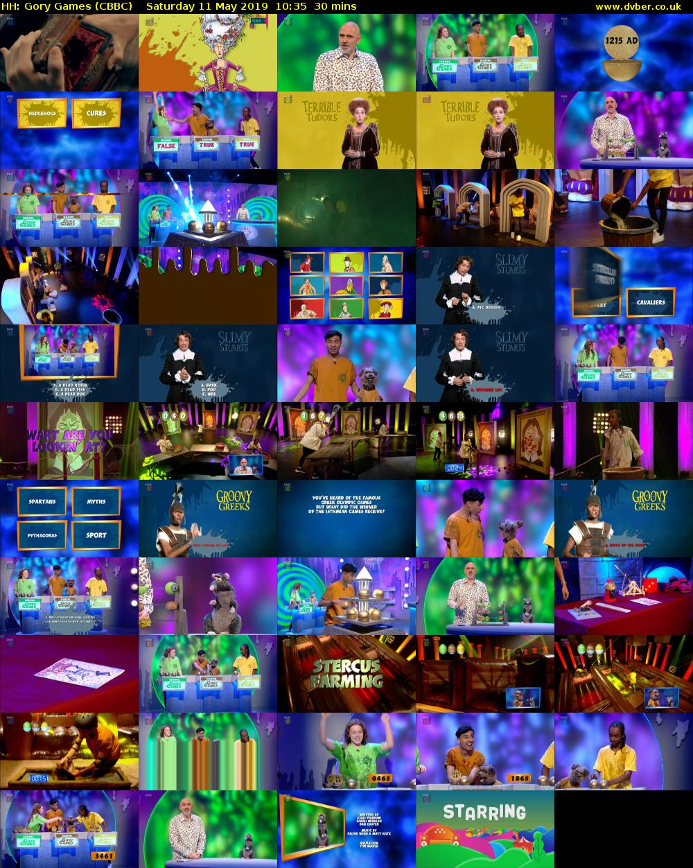 HH: Gory Games (CBBC) Saturday 11 May 2019 10:35 - 11:05
