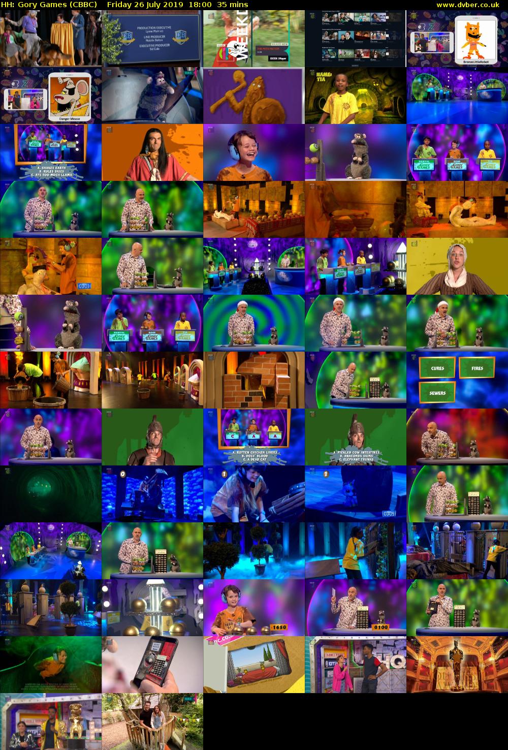 HH: Gory Games (CBBC) Friday 26 July 2019 18:00 - 18:35