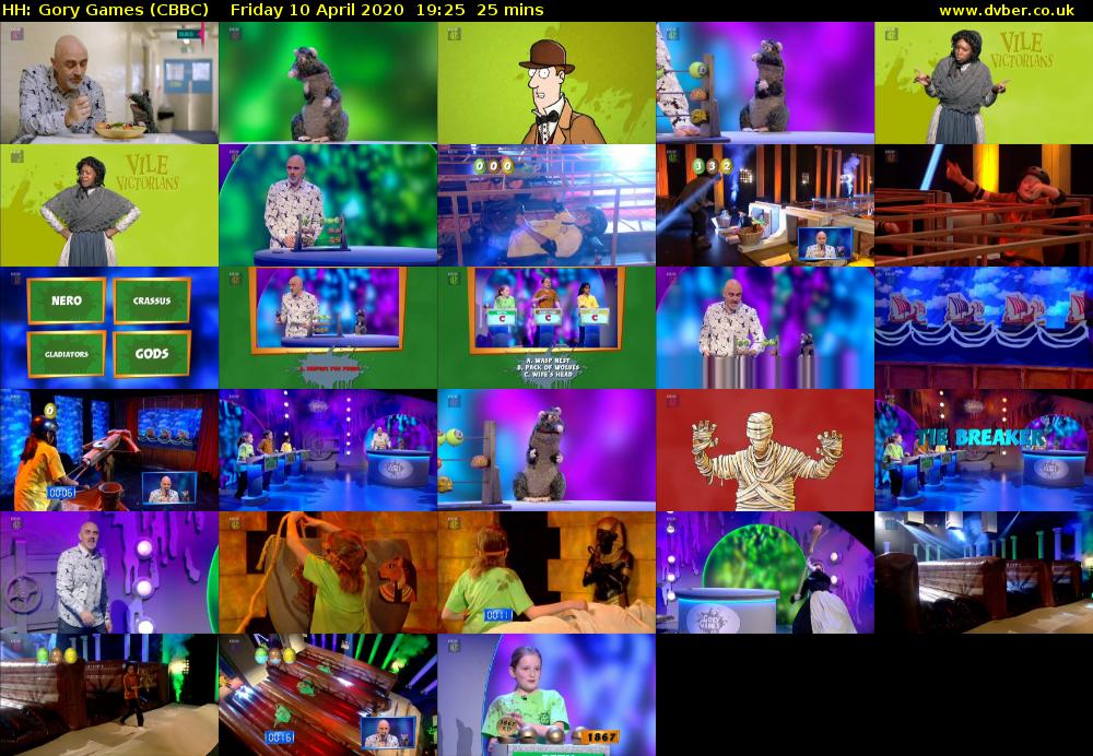 HH: Gory Games (CBBC) Friday 10 April 2020 19:25 - 19:50