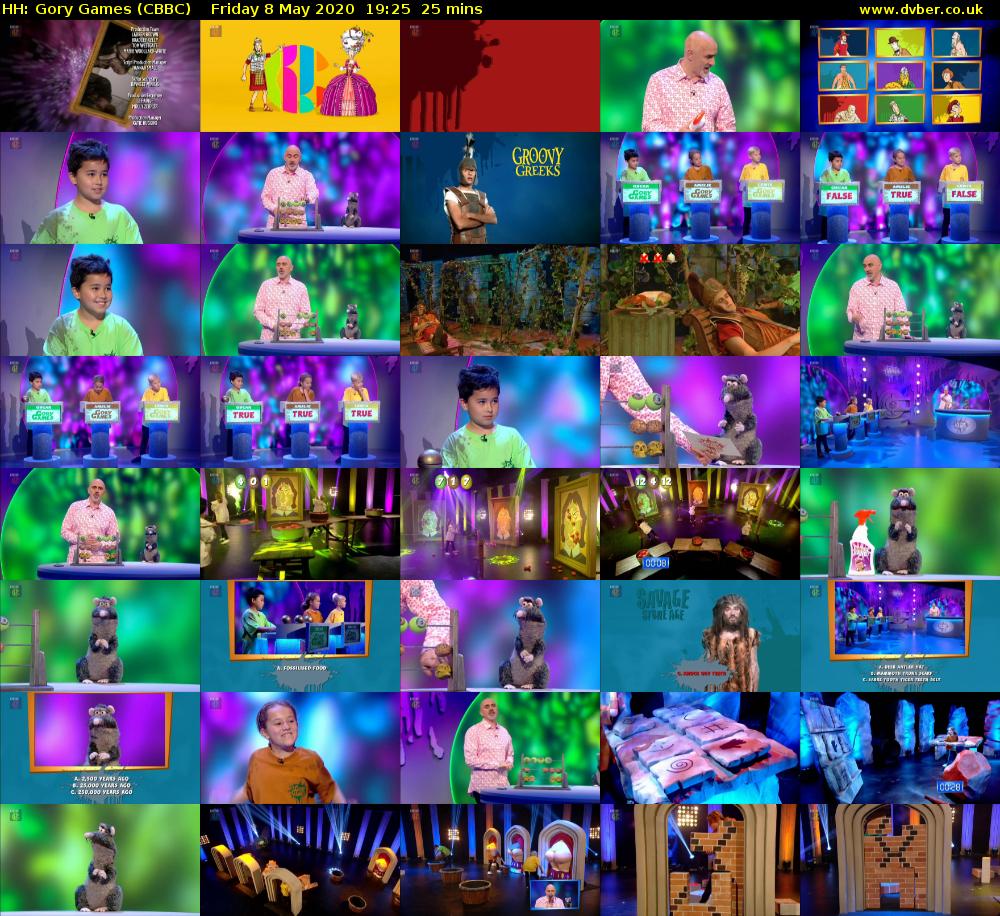 HH: Gory Games (CBBC) Friday 8 May 2020 19:25 - 19:50