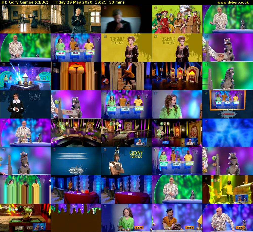 HH: Gory Games (CBBC) Friday 29 May 2020 19:25 - 19:55