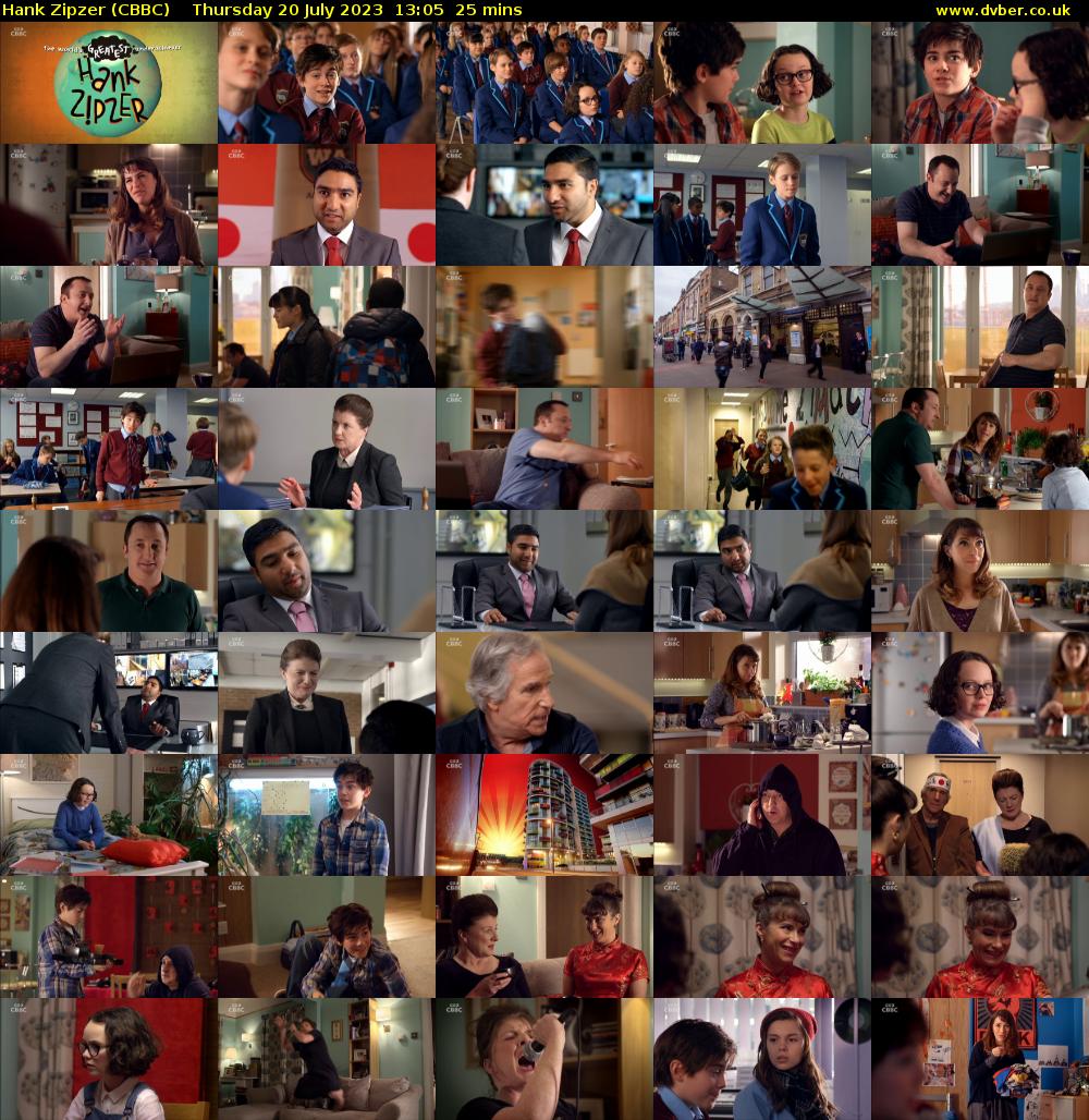 Hank Zipzer (CBBC) Thursday 20 July 2023 13:05 - 13:30
