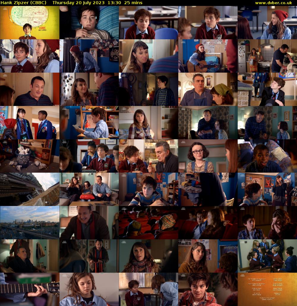 Hank Zipzer (CBBC) Thursday 20 July 2023 13:30 - 13:55