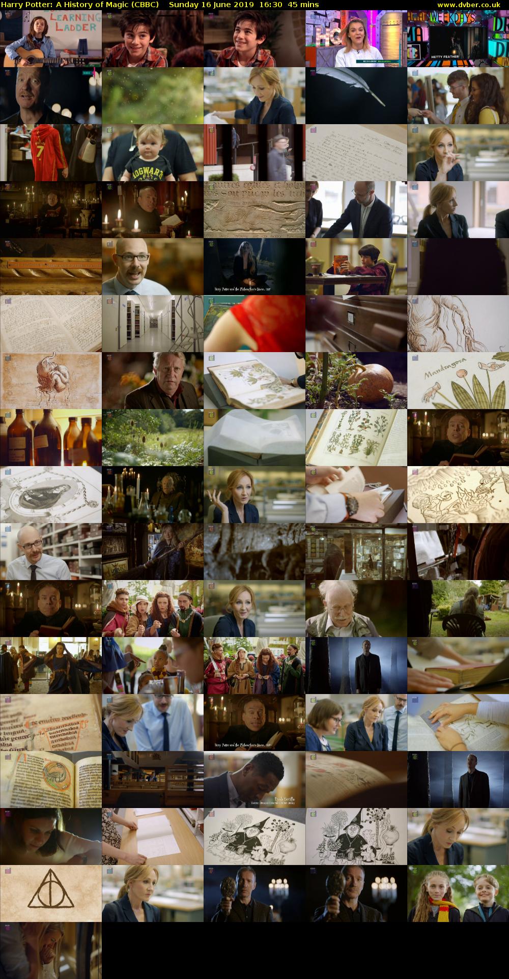 Harry Potter: A History of Magic (CBBC) Sunday 16 June 2019 16:30 - 17:15
