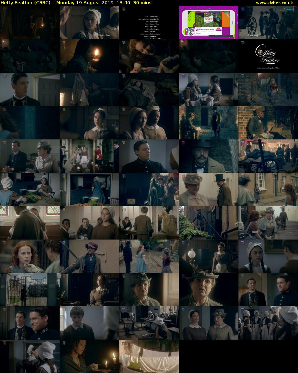 Hetty Feather (CBBC) Monday 19 August 2019 13:40 - 14:10