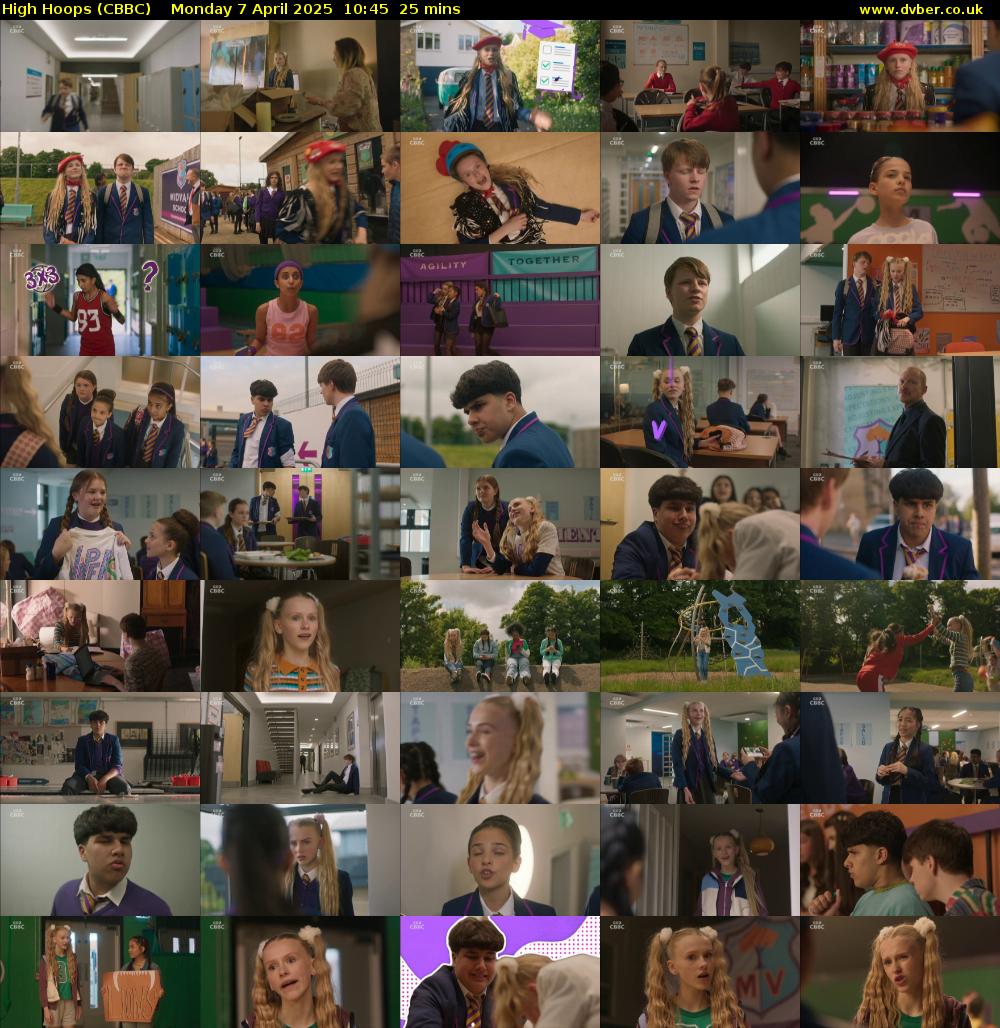 High Hoops (CBBC) Monday 7 April 2025 10:45 - 11:10