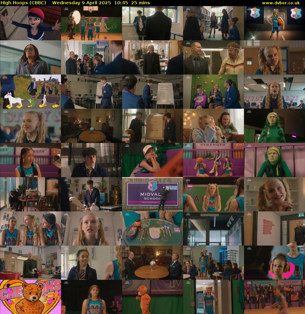 High Hoops (CBBC) Wednesday 9 April 2025 10:45 - 11:10