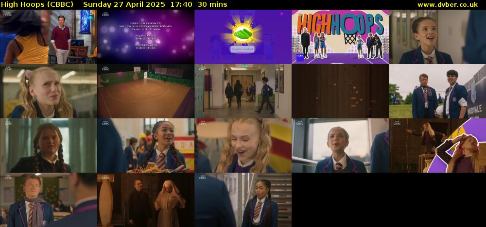 High Hoops (CBBC) Sunday 27 April 2025 17:40 - 18:10