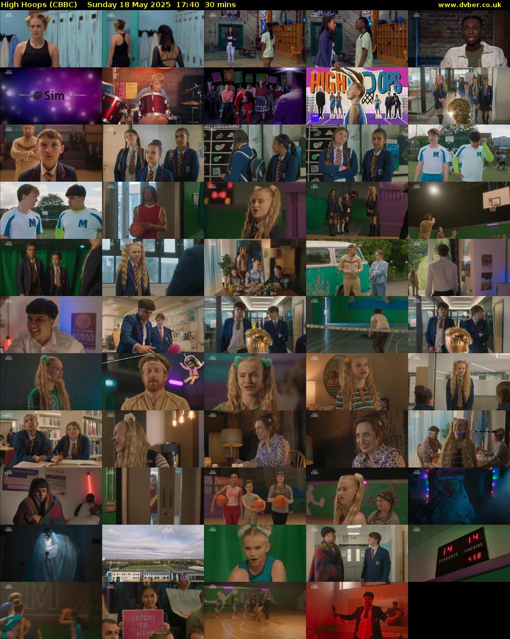 High Hoops (CBBC) Sunday 18 May 2025 17:40 - 18:10