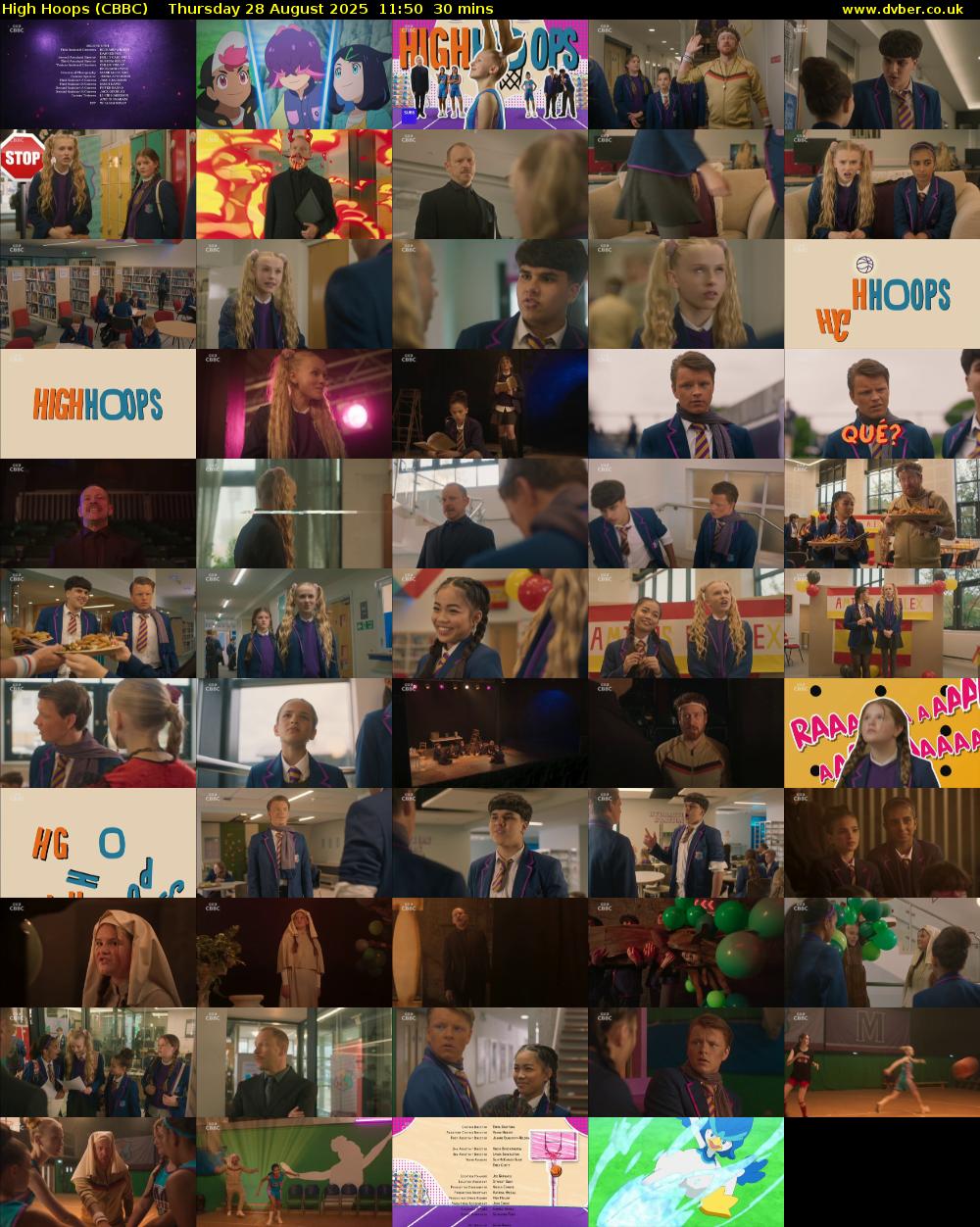High Hoops (CBBC) Thursday 28 August 2025 11:50 - 12:20