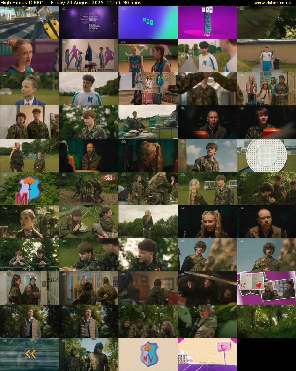 High Hoops (CBBC) Friday 29 August 2025 11:50 - 12:20