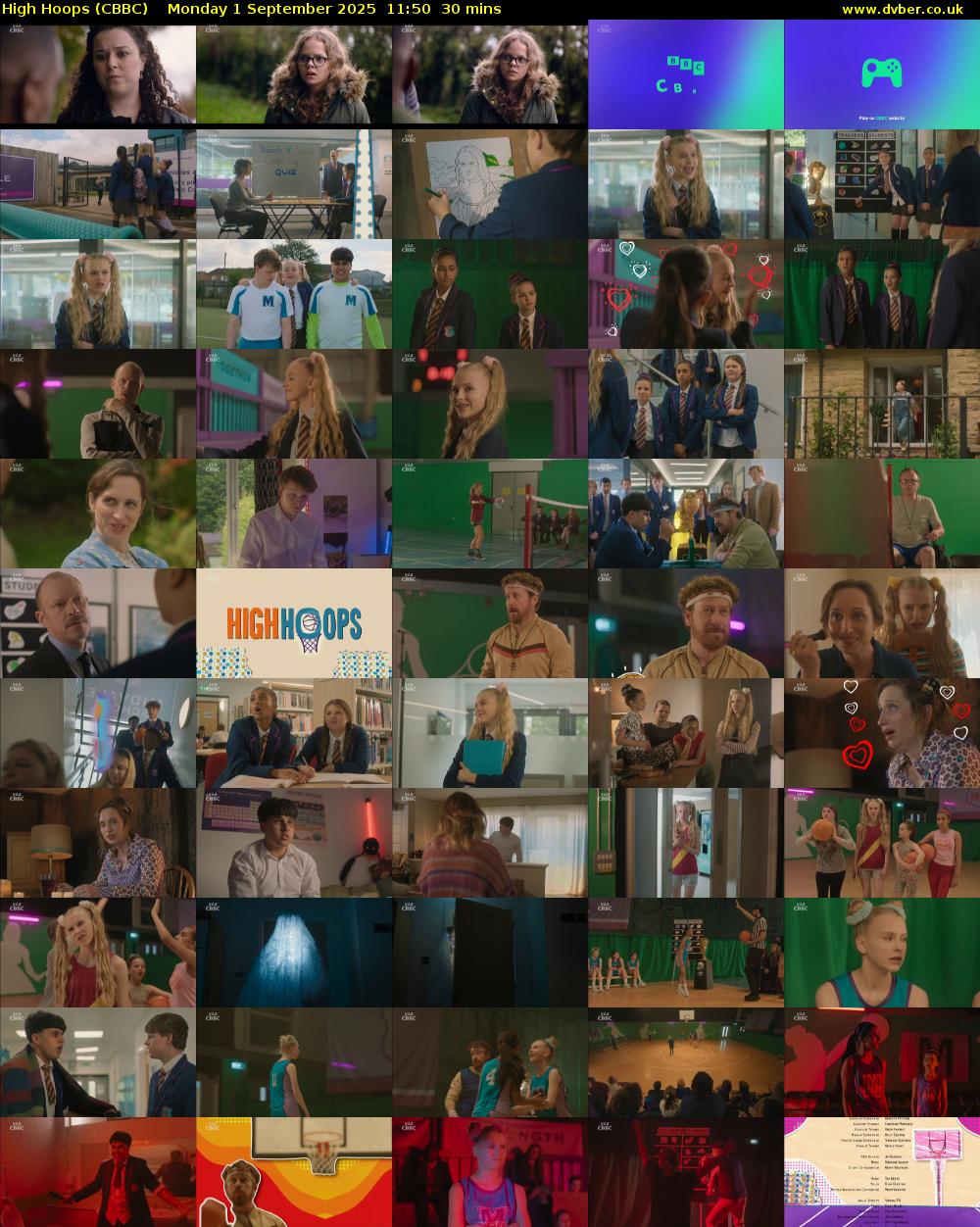 High Hoops (CBBC) Monday 1 September 2025 11:50 - 12:20