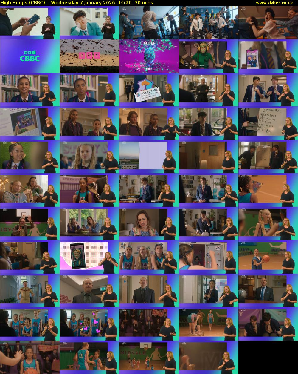 High Hoops (CBBC) Wednesday 7 January 2026 14:20 - 14:50