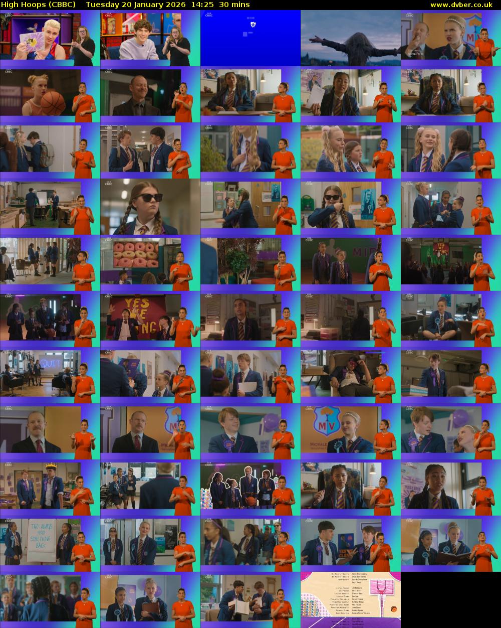 High Hoops (CBBC) Tuesday 20 January 2026 14:25 - 14:55