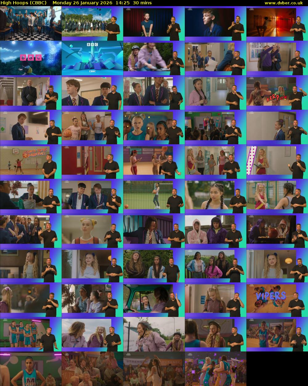 High Hoops (CBBC) Monday 26 January 2026 14:25 - 14:55