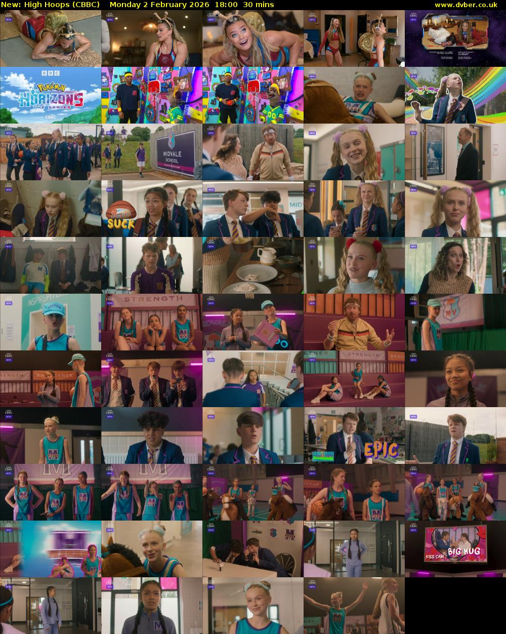 High Hoops (CBBC) Monday 2 February 2026 18:00 - 18:30