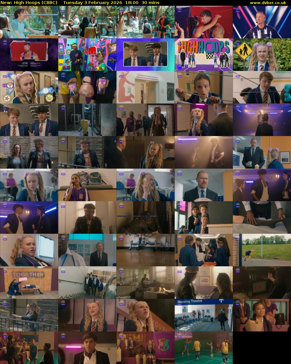 High Hoops (CBBC) Tuesday 3 February 2026 18:00 - 18:30