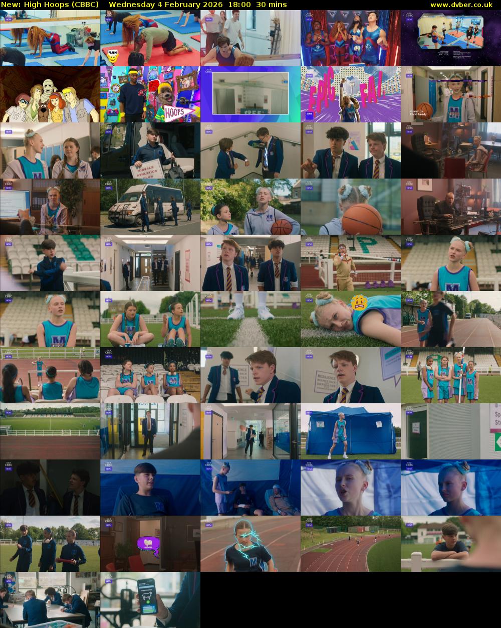High Hoops (CBBC) Wednesday 4 February 2026 18:00 - 18:30