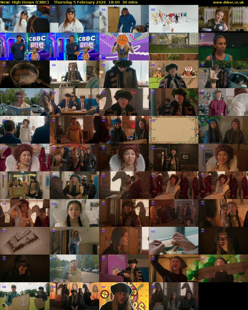 High Hoops (CBBC) Thursday 5 February 2026 18:00 - 18:30