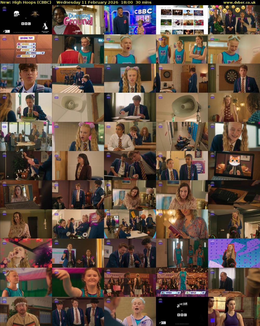 High Hoops (CBBC) Wednesday 11 February 2026 18:00 - 18:30