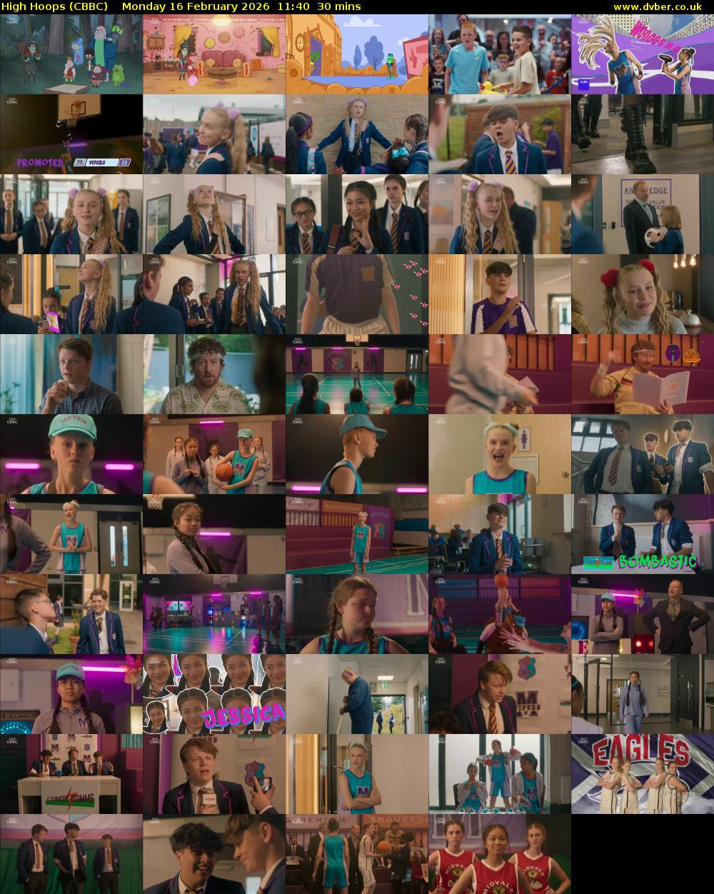 High Hoops (CBBC) Monday 16 February 2026 11:40 - 12:10